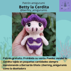 Patrón Amigurumi gratis: Betty la Cerdita