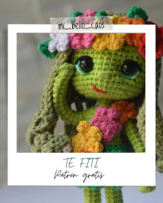 Patrón amigurumi gratis: hada floral tejida a crochet
