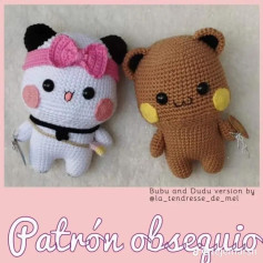 Patrón amigurumi gratis: Panda y Oso