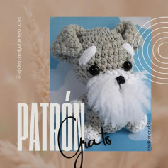 Patrón amigurumi gratis: perrito Schnauzer miniatura