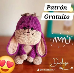 Patrón amigurumi gratis: tierno burro Eeyore