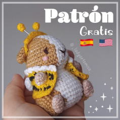 Patrón amigurumi gratis: tierno osito abeja