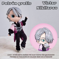 Patrón amigurumi gratis: Victor Nikiforov
