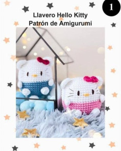 Patrón Amigurumi Llaveros Hello Kitty