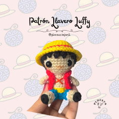 Patrón amigurumi Luffy llavero
