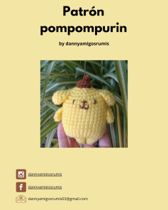 Patrón amigurumi Pompompurin: Guía paso a paso