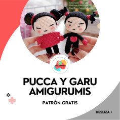 Patrón amigurumi Pucca y Garu gratis