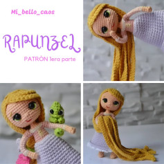 Patrón amigurumi Rapunzel: Parte 1