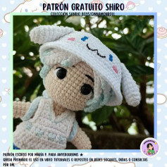 Patrón amigurumi Shiro gratis: Colección Sanrio Boys