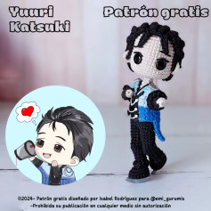 Patrón amigurumi Yuuri Katsuki gratis