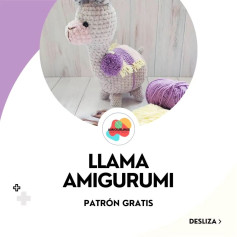 Patrón de amigurumi de llama gratis