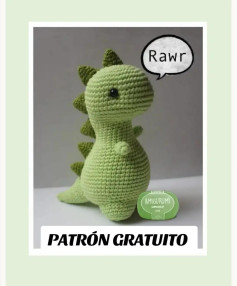 Patrón de Amigurumi: Dino Verde Adorable y Fácil de Hacer