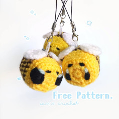 Patrón de amigurumi gratis: Abejitas con lágrimas