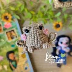 Patrón de amigurumi gratis: Rana tierna al crochet