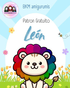 Patrón de Amigurumi León Arcoíris Gratis