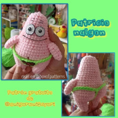 Patrón de amigurumi Patricio gratis