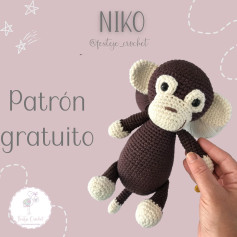 Patrón de mono amigurumi gratis: Niko