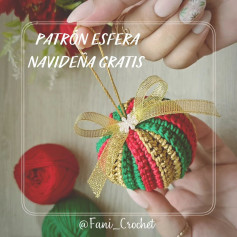 PATRÓN ESFERA NAVIDEÑA GRATIS