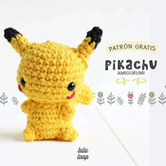 Patrón gratis amigurumi Pikachu: guía paso a paso