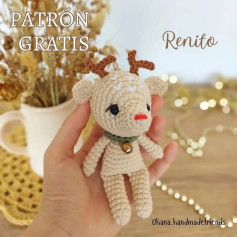 PATRÓN GRATIS amigurumi reno Renito