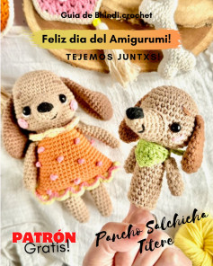 Patrón gratis: Amigurumis perritos salchicha