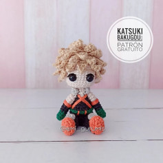 Patrón Gratuito Amigurumi Katsuki Bakugo