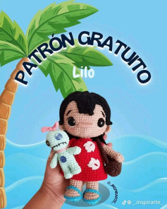 Patrón gratuito amigurumi Lilo y Stitch
