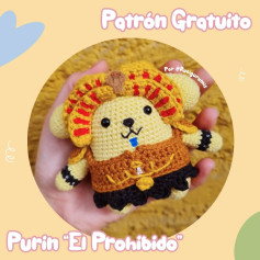Patrón gratuito amigurumi Purin El Prohibido
