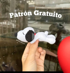Patrón Gratuito Amigurumi Snoopy: