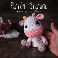 Patrón Gratuito: Amigurumi Vaca Adorable