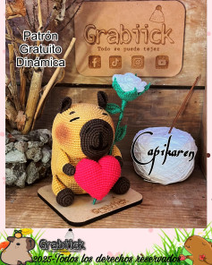 Patrón Gratuito Capybara Amigurumi