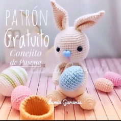 Patrón gratuito de amigurumi conejito de Pascua