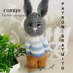 Patrón gratuito de conejito tejido a crochet