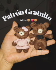 Patrón Gratuito de Ositos Amigurumi