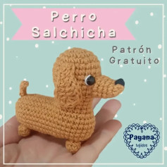 Patrón gratuito de perro salchicha amigurumi