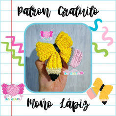 Patrón gratuito: Moño Lápiz Amigurumi