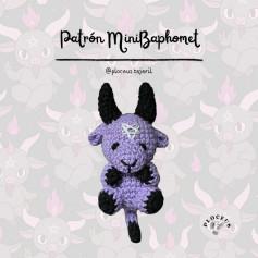 Patrón Mini Baphomet: Amigurumi tejido a crochet.