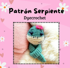 Patrón Serpiente Amigurumi: Tutorial Crochet
