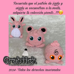 Patrones amigurumi Jigglypuff y Wigglytuff a la venta