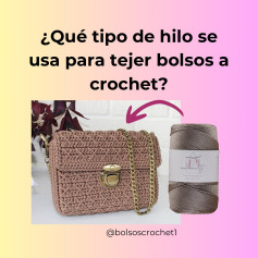 Patrones de bolsos a crochet: Hilo ideal