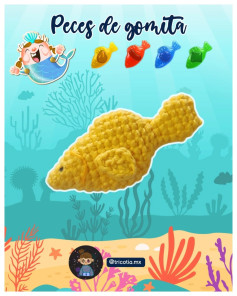 Peces de gomita: Patrón de crochet amigurumi