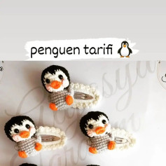 Penguen klips tarifi: Sevimli amigurumi