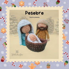 Pesebre amigurumi: Patrón gratis navideño