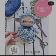 Piticik Kuzu Amigurumi Tığ İşi Tarifi