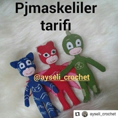 Pjmaskeler Tığ İşi Şeması