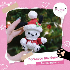 Pochocho navideño: patrón amigurumi gratis