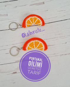 Portakal Dilimi Anahtarlık: Ücretsiz Tığ İşi Tarifi