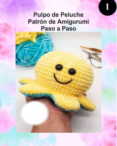 Pulpo de Peluche Amigurumi: Guía paso a paso