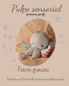 Pulpo sensorial: patrón gratuito, parte 1