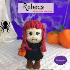 Rebeca, la niña vampiro: patrón amigurumi gratis